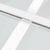 vidaXL Συρόμενη Πόρτα Λευκή Αμμοβολή 76 x 205 εκ. Γυαλί ESG/Αλουμίνιο