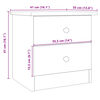 vidaXL Κομοδίνο ALTA 41x35x41 εκ. από Μασίφ Ξύλο Πεύκου