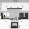 vidaXL Πίσω Πάνελ Κουζίνας 2 pcs Σκούρο Γκρι 110 x 50 cm