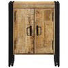 vidaXL Ντουλάπα Παπουτσιών Μαύρο 30 x 30 x 40 cm Μασίφ ξύλο μάνγκο