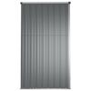 vidaXL Αποθήκη Εργαλείων Κήπου Γκρι 225 x 89 x 161 εκ. Γαλβαν. Ατσάλι
