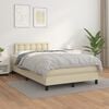 vidaXL &Kappa;&rho;&epsilon;&beta;ά&tau;&iota; Boxspring &mu;&epsilon; &Sigma;&tau;&rho;ώ&mu;&alpha; &Kappa;&rho;&epsilon;&mu; 120x200&epsilon;&kappa;. &alpha;&pi;ό &Sigma;&upsilon;&nu;&theta;&epsilon;&tau;&iota;&kappa;ό &Delta;έ&rho;&mu;&alpha;