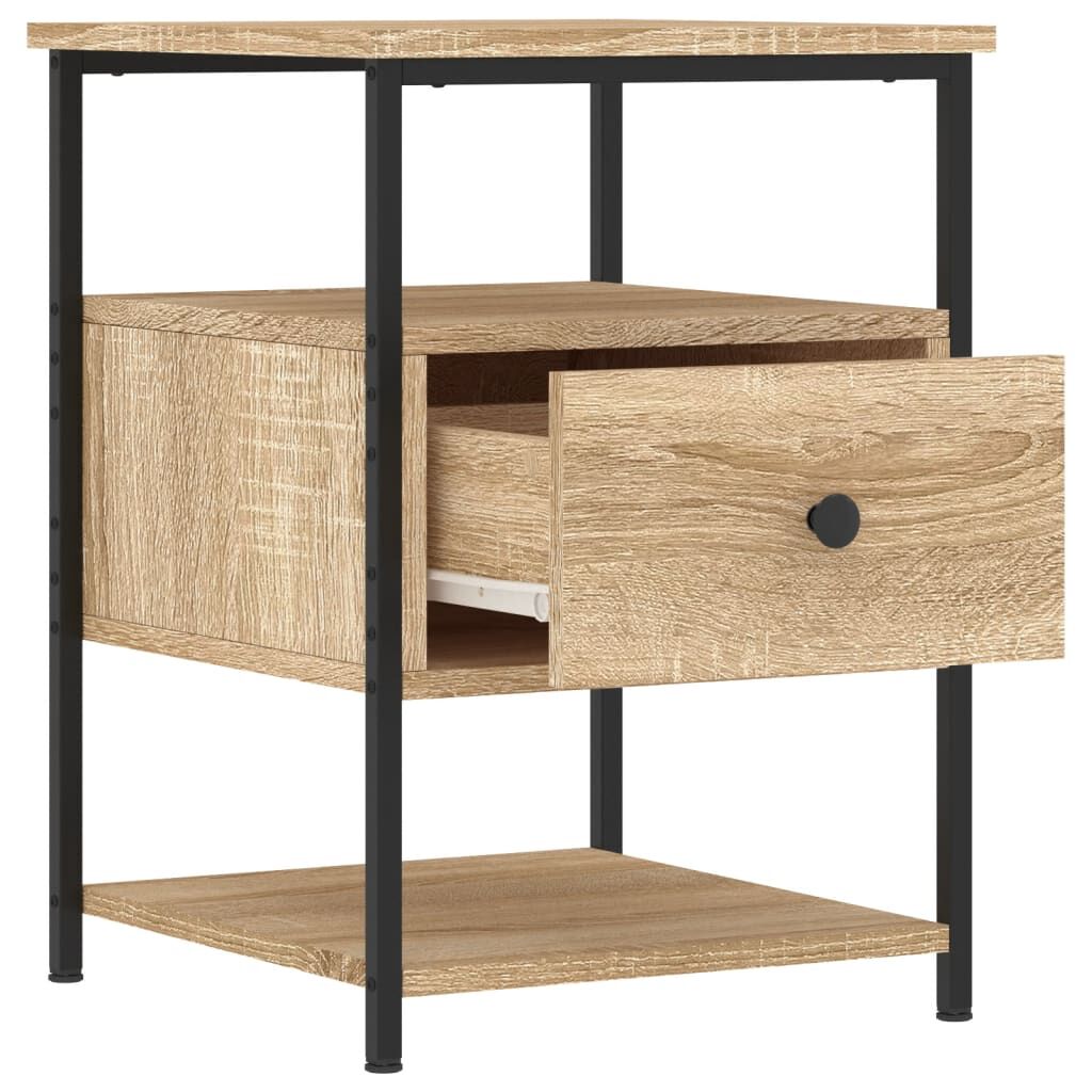 vidaXL Κομοδίνα 2 τεμ. Sonoma Δρυς 40 x 42 x 56 εκ. από Επεξεργ. Ξύλο