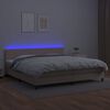 vidaXL &Kappa;&rho;&epsilon;&beta;ά&tau;&iota; Boxspring &Sigma;&tau;&rho;ώ&mu;&alpha;&LED &Kappa;&alpha;&pi;&omicron;&upsilon;&tau;&sigma;ί&nu;&omicron; 200x200 &epsilon;&kappa;. &Sigma;&upsilon;&nu;&theta;. &Delta;έ&rho;&mu;&alpha;