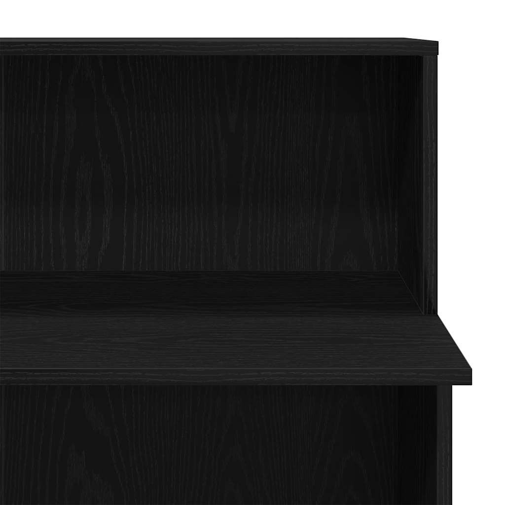 vidaXL Γραφείο υποδοχής Μαύρο 100x50x103,5 cm Κατασκευασμένο ξύλο