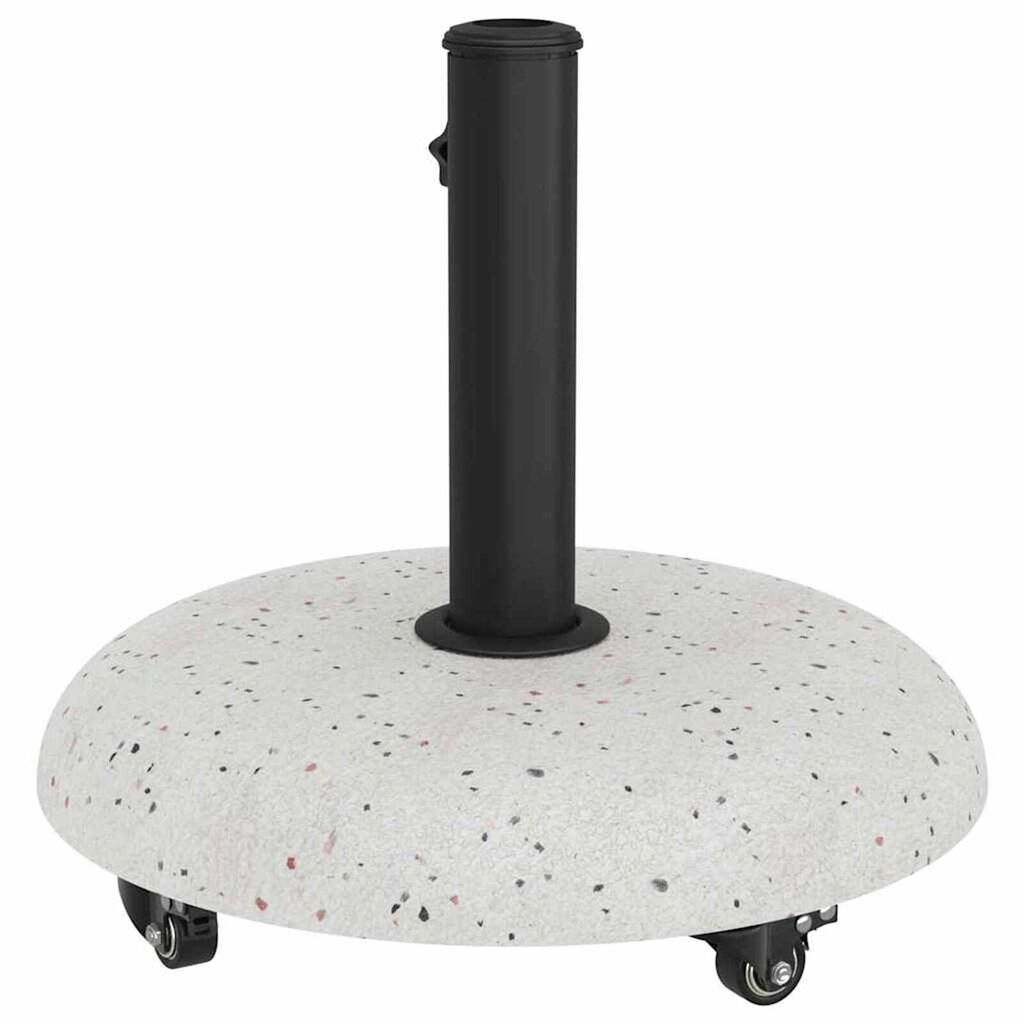 vidaXL Βάση ομπρέλας Άσπρο, Μαύρο 45 x 45 x 40 cm Σκυρόδεμα, Μέταλλο