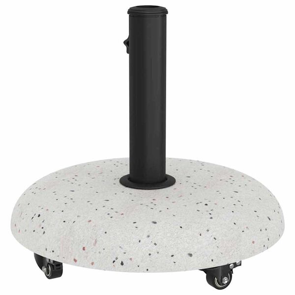 vidaXL Βάση ομπρέλας Άσπρο, Μαύρο 45 x 45 x 40 cm Σκυρόδεμα, Μέταλλο