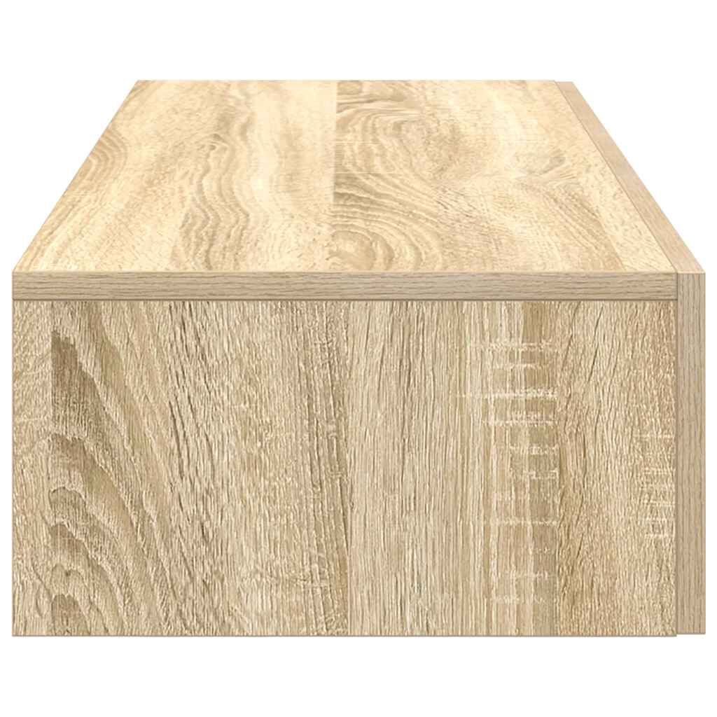 vidaXL Ράφι τοίχου με συρτάρια Sonoma Oak Κατασκευασμένο ξύλο
