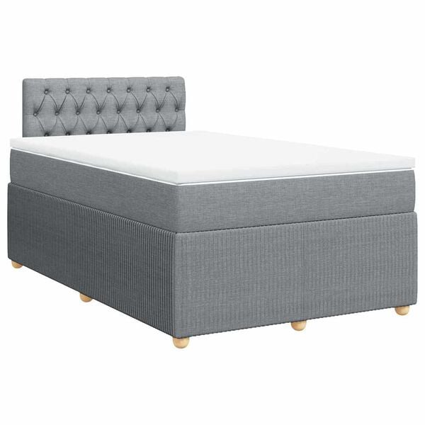 vidaXL &Kappa;&rho;&epsilon;&beta;ά&tau;&iota; Boxspring &mu;&epsilon; &Sigma;&tau;&rho;ώ&mu;&alpha; &Alpha;&nu;&omicron;&iota;&chi;&tau;ό &Gamma;&kappa;&rho;&iota; 120x200 &epsilon;&kappa;. &Upsilon;&phi;&alpha;&sigma;&mu;ά&tau;&iota;&nu;&omicron;