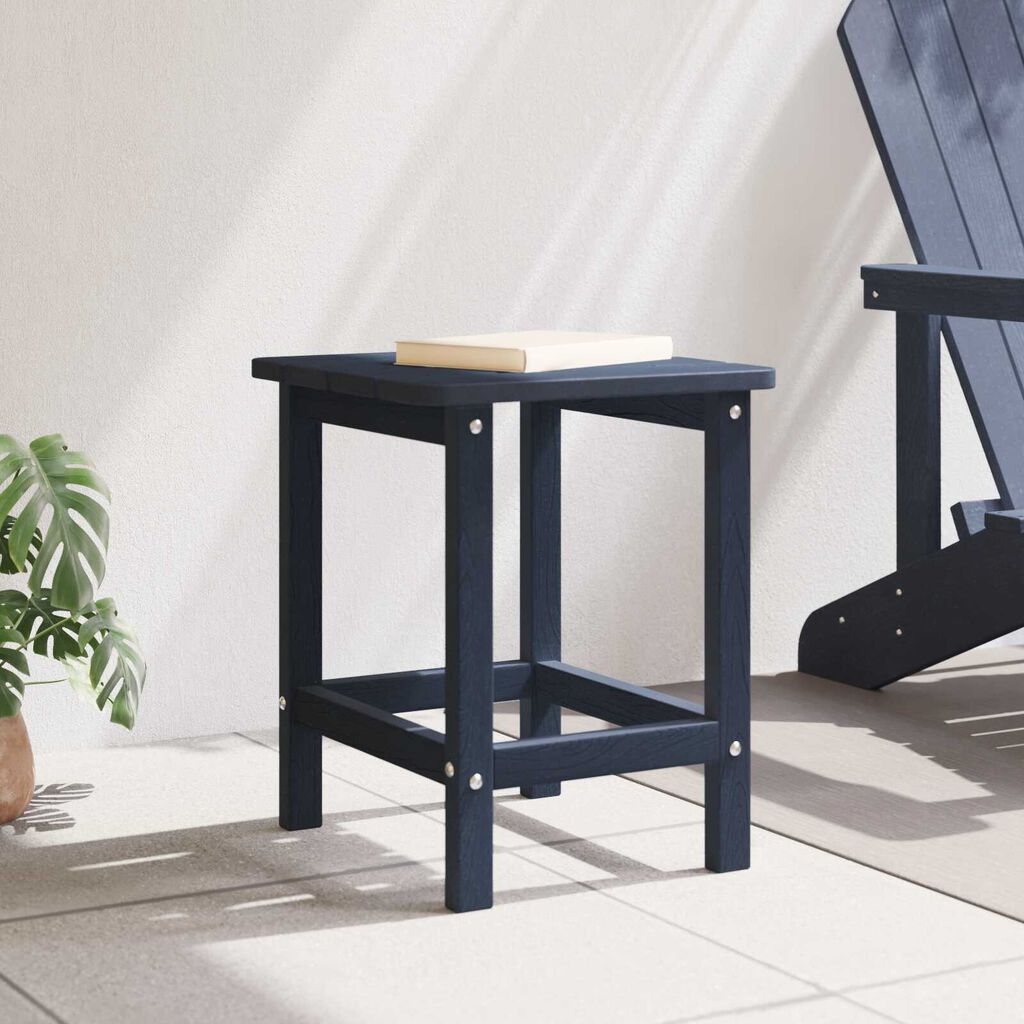 vidaXL Τραπέζι Adirondack Ναυτικό Μπλε 38x38x46 εκ. HDPE
