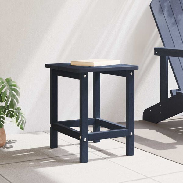vidaXL Τραπέζι Adirondack Ναυτικό Μπλε 38x38x46 εκ. HDPE