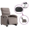 vidaXL Πολυθρόνα Ηλεκτρική Ανακλ.Taupe Υφασμάτινη