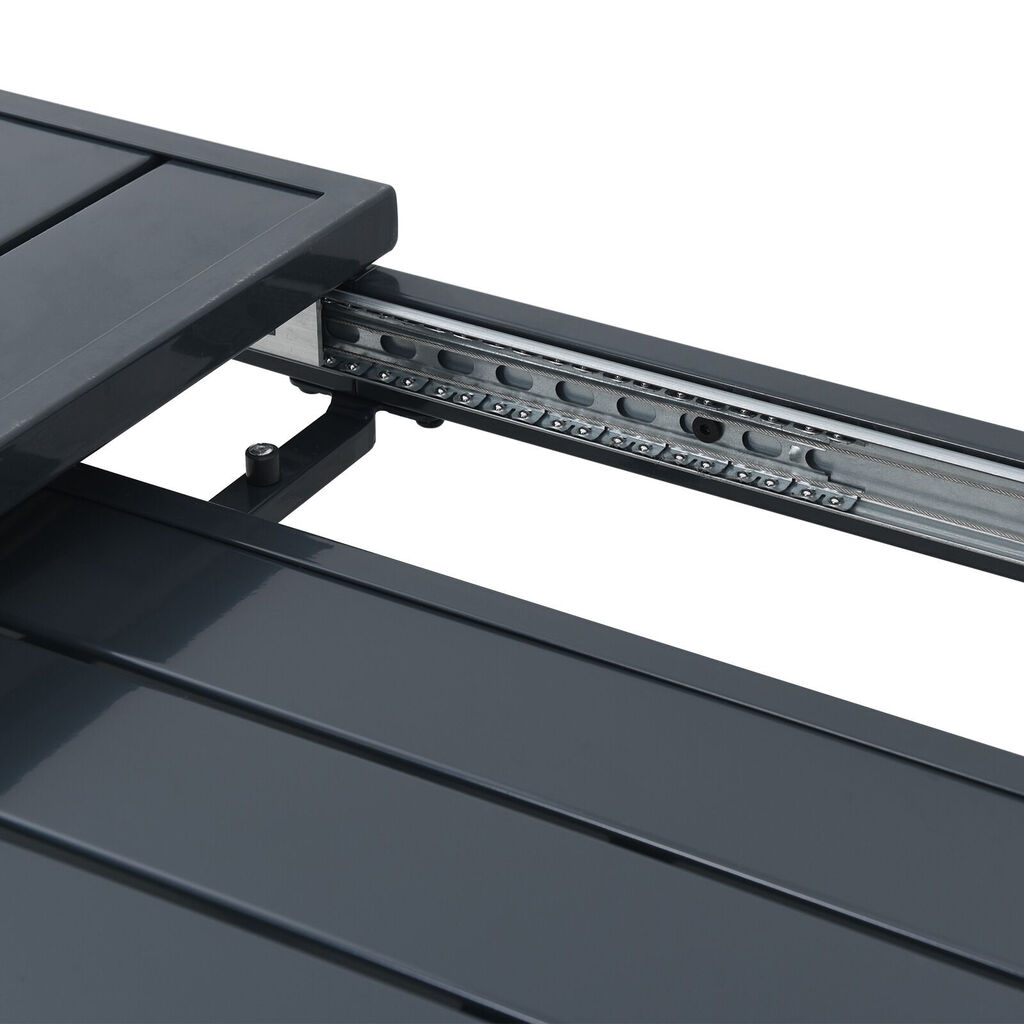 vidaXL Τραπέζια Επέκτασης 2 τμχ Ανθρακί 210x90x73 εκ. Χάλυβας