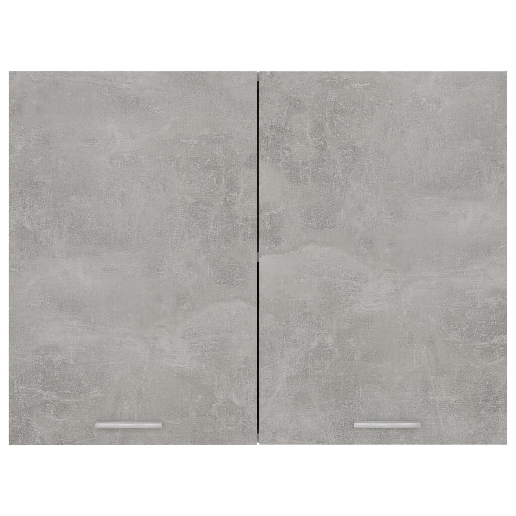 vidaXL Ντουλάπι Κρεμαστό Γκρι Σκυροδέματος 80x31x60 εκ. από Επεξ. Ξύλο