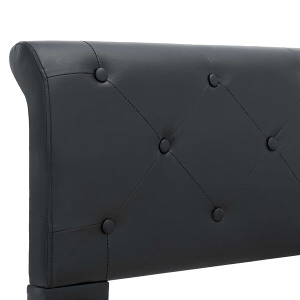vidaXL Πλαίσιο Κρεβατιού Μαύρο 120 x 200 εκ. από Συνθετικό Δέρμα
