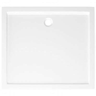 vidaXL Βάση Ντουζιέρας Ορθογώνια Λευκή 80 x 90 εκ. από ABS