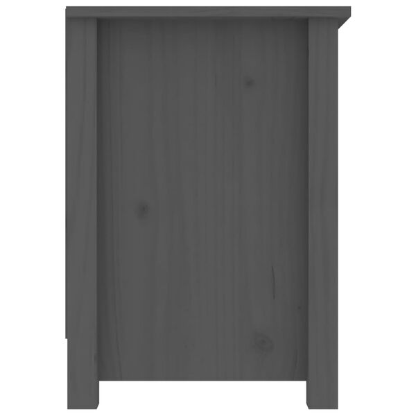 vidaXL Έπιπλο Τηλεόρασης Γκρι 103x36,5x52 εκ. από Μασίφ Ξύλο Πεύκου