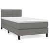 vidaXL &Kappa;&rho;&epsilon;&beta;ά&tau;&iota; Boxspring &mu;&epsilon; &Sigma;&tau;&rho;ώ&mu;&alpha; &Sigma;&kappa;&omicron;ύ&rho;&omicron; &Gamma;&kappa;&rho;&iota; 100x200 &epsilon;&kappa;. &Upsilon;&phi;&alpha;&sigma;&mu;ά&tau;&iota;&nu;&omicron;
