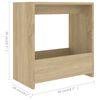 vidaXL Τραπέζι Βοηθητικό Sonoma Δρυς 50 x 26 x 50 εκ. από Επεξ. Ξύλο