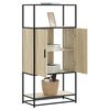 vidaXL Highboard Δρυς sonoma 68x35x139 cm Επεξεργασμένο ξύλο μέταλλο