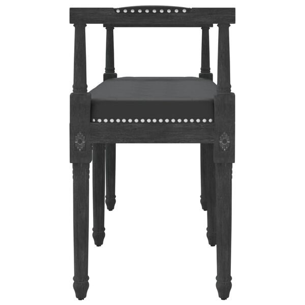 vidaXL Πάγκος Μαύρος 110x40x70 εκ. Βελούδινος
