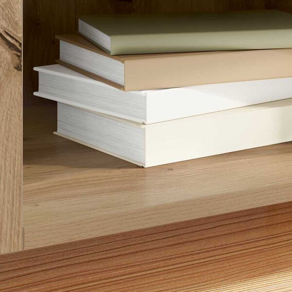 vidaXL &Nu;&tau;&omicron;&upsilon;&lambda;ά&pi;&iota; &delta;ί&sigma;&kappa;&omega;&nu; &beta;&iota;&nu;&upsilon;&lambda;ί&omicron;&upsilon; Artisan Oak 121 x 38 x 48 cm