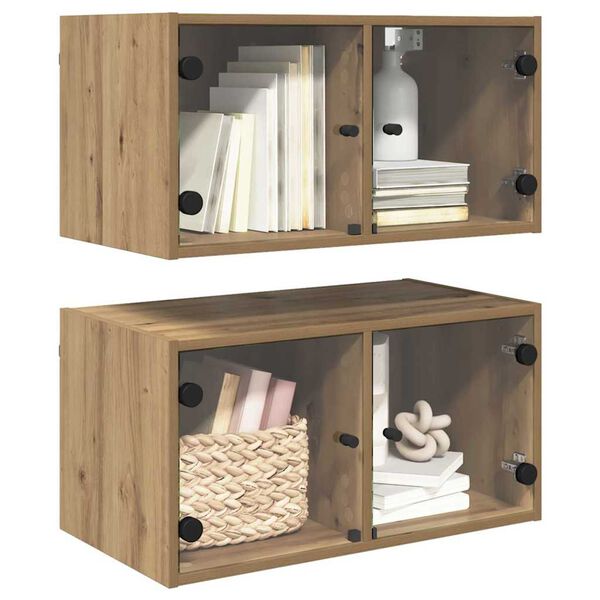 vidaXL &Nu;&tau;&omicron;&upsilon;&lambda;ά&pi;&iota;&alpha; &Tau;&omicron;ί&chi;&omicron;&upsilon; &Epsilon;&pi;&iota;&tau;&omicron;ί&chi;&iota;&omicron; 2 pcs Artisan Oak 68 x 37 x 35 &epsilon;&kappa;