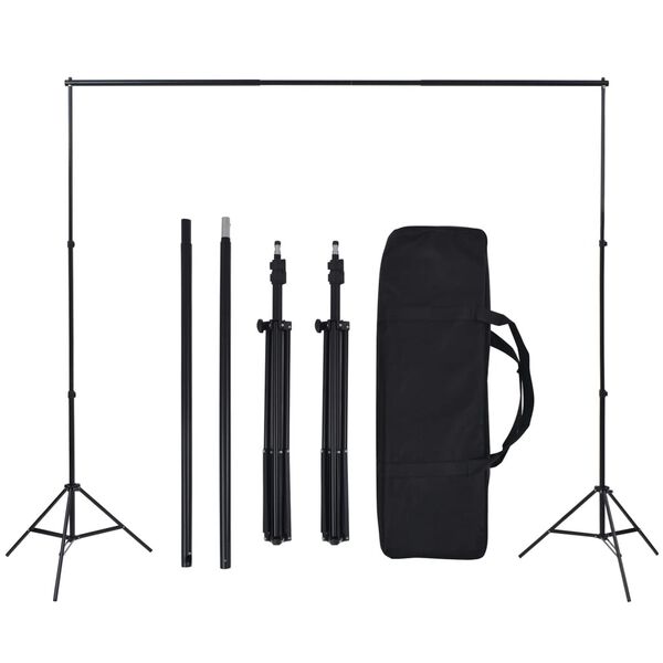 vidaXL Κιτ Φωτισμού Φωτογραφικού Στούντιο με Softbox και Φόντο