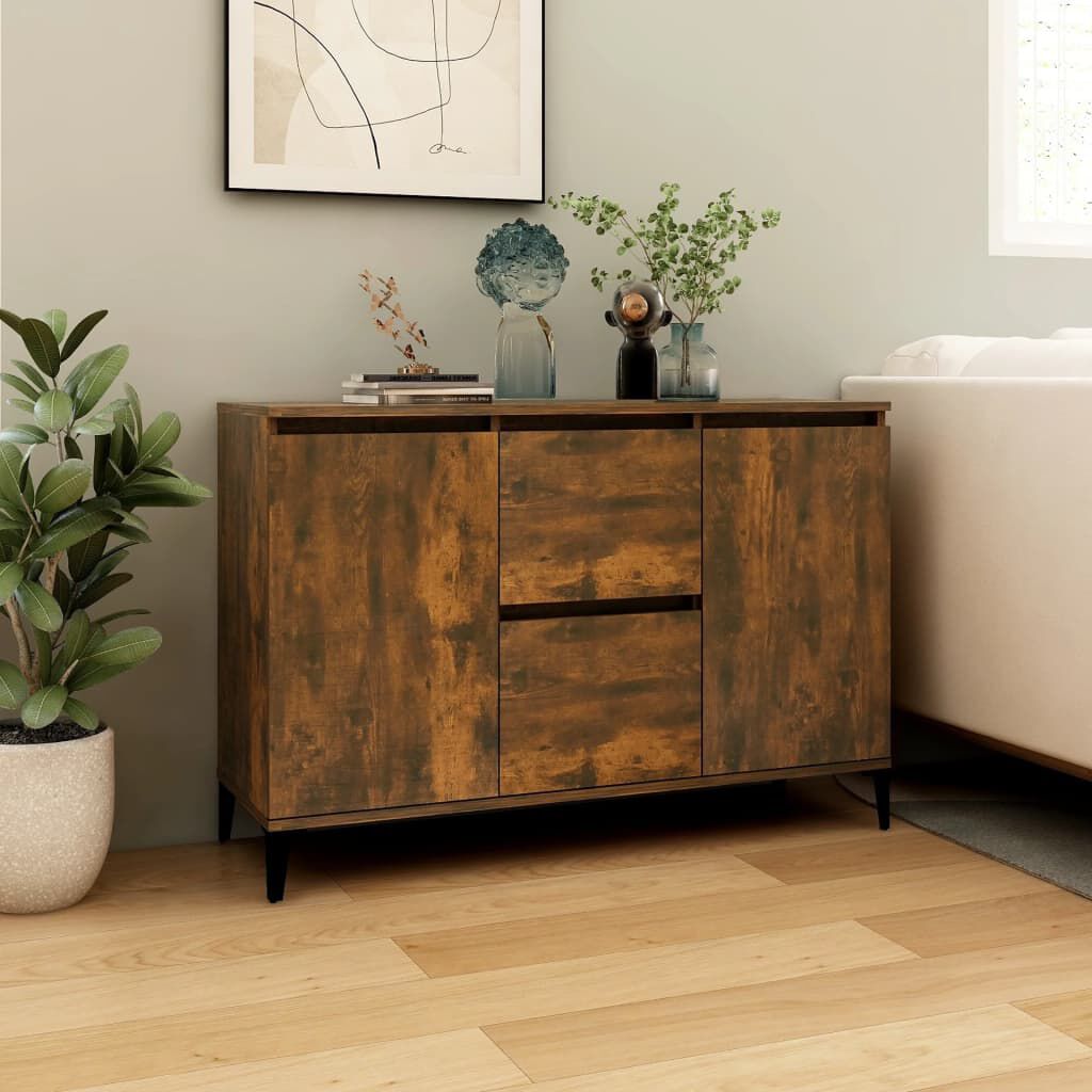 vidaXL Μπουφές Καπνιστή Δρυς 104 x 35 x 70 εκ. Επεξεργασμένο Ξύλο