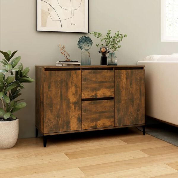 vidaXL Μπουφές Καπνιστή Δρυς 104 x 35 x 70 εκ. Επεξεργασμένο Ξύλο