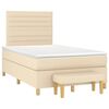 vidaXL &Kappa;&rho;&epsilon;&beta;ά&tau;&iota; Boxspring &mu;&epsilon; &Sigma;&tau;&rho;ώ&mu;&alpha; &Kappa;&rho;&epsilon;&mu; 120x200 &epsilon;&kappa;. &Upsilon;&phi;&alpha;&sigma;&mu;ά&tau;&iota;&nu;&omicron;