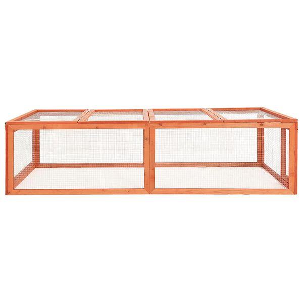 vidaXL Κλουβί Κουνελιών 183 x 90 x 46,5 εκ. από Μασίφ Ξύλο Ελάτης