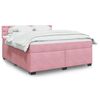 vidaXL &Kappa;&rho;&epsilon;&beta;ά&tau;&iota; Boxspring &mu;&epsilon; &Sigma;&tau;&rho;ώ&mu;&alpha; &Rho;&omicron;&zeta; 180x200 &epsilon;&kappa;. &Beta;&epsilon;&lambda;&omicron;ύ&delta;&iota;&nu;&omicron;