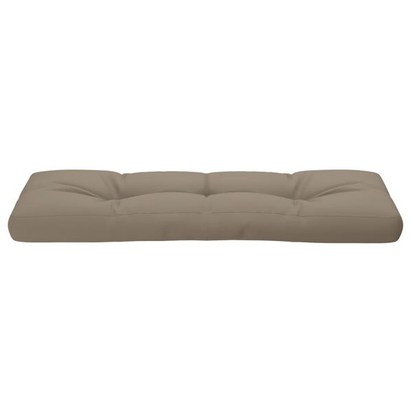 vidaXL Μαξιλάρι Παλέτας Taupe 120 x 40 x 12 εκ. Υφασμάτινο