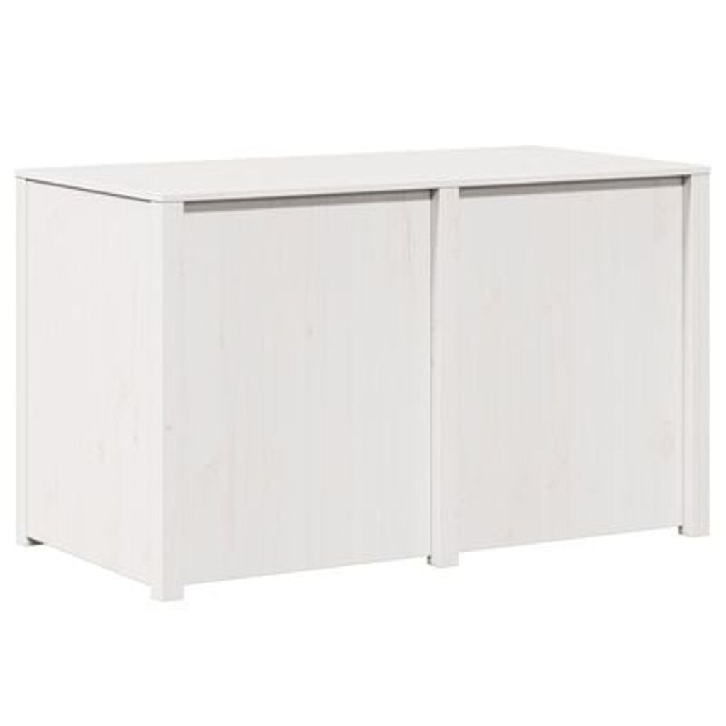 vidaXL Ντουλάπι Εξωτερικής Κουζίνας Λευκό 106x55x64 εκ. Μασίφ Ξύλο Πεύκου
