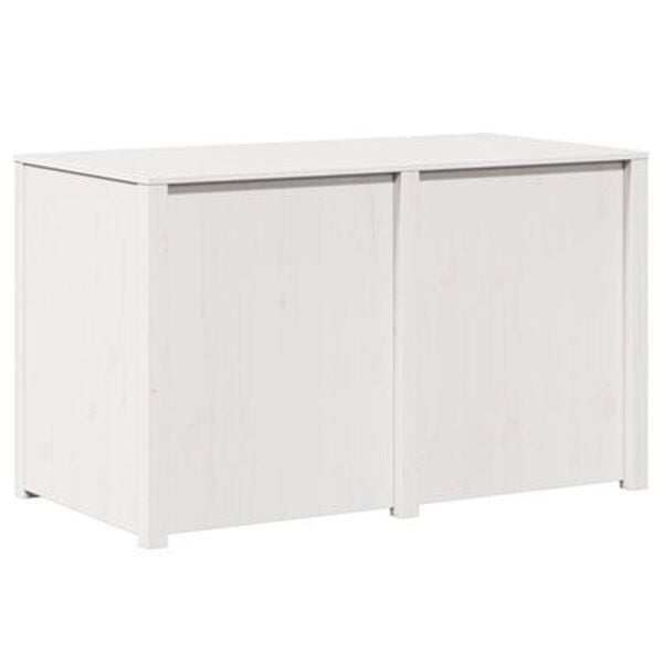 vidaXL Ντουλάπι Εξωτερικής Κουζίνας Λευκό 106x55x64 εκ. Μασίφ Ξύλο Πεύκου