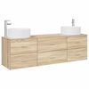 vidaXL &Sigma;&epsilon;&tau; &Epsilon;&pi;ί&pi;&lambda;&omega;&nu; &Mu;&pi;ά&nu;&iota;&omicron;&upsilon; 3 &tau;&mu;&chi;. Sonoma &Delta;&rho;&upsilon;&sigmaf; 161,5 x 44,5 x 80 &epsilon;&kappa;.