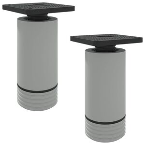 vidaXL &Pi;ό&delta;&iota;&alpha; &Epsilon;&pi;ί&pi;&lambda;&omega;&nu; &Rho;&upsilon;&theta;&mu;&iota;&zeta;ό&mu;&epsilon;&nu;&omicron; 2 &tau;&epsilon;&mu;. &Lambda;&epsilon;&upsilon;&kappa;ό 64 x 64 x 100 mm PP