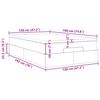 vidaXL Οθωμανικό κρεβάτι με στρώμα Γκρι 120x190 cm Faux Leather