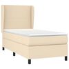 vidaXL &Kappa;&rho;&epsilon;&beta;ά&tau;&iota; Boxspring &mu;&epsilon; &Sigma;&tau;&rho;ώ&mu;&alpha; &Kappa;&rho;&epsilon;&mu; 100 x 200 &epsilon;&kappa;. &Upsilon;&phi;&alpha;&sigma;&mu;ά&tau;&iota;&nu;&omicron;