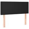 vidaXL Κρεβάτι Boxspring με Στρώμα Μαύρο 90x190εκ. από Συνθετικό Δέρμα