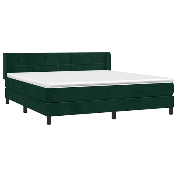 vidaXL &Kappa;&rho;&epsilon;&beta;ά&tau;&iota; Boxspring &mu;&epsilon; &Sigma;&tau;&rho;ώ&mu;&alpha; &Sigma;&kappa;&omicron;ύ&rho;&omicron; &Pi;&rho;ά&sigma;&iota;&nu;&omicron; 180x200&epsilon;&kappa;. &Beta;&epsilon;&lambda;&omicron;ύ&delta;&iota;&nu;&omicron;