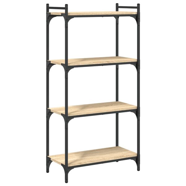 vidaXL Βιβλιοθήκη 4 Επιπέδων Sonoma Δρυς 60x30x120 εκ. Επεξεργ. Ξύλο