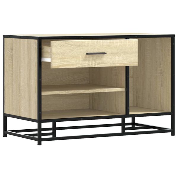 Πάγκος παπουτσιών vidaXL Sonoma Oak 80x40x53,5 cm