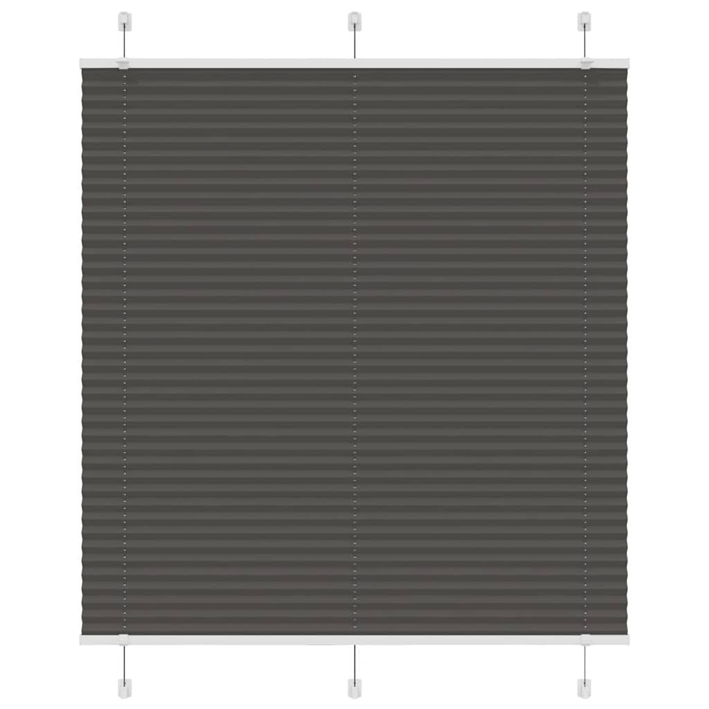 vidaXL Πλισέ περσίδα Μαύρο 120x150 cm Πλάτος υφάσματος 119,4 cm