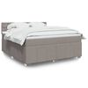 vidaXL &Kappa;&rho;&epsilon;&beta;ά&tau;&iota; Boxspring &mu;&epsilon; &Sigma;&tau;&rho;ώ&mu;&alpha; Taupe 180x200 &epsilon;&kappa;. &Upsilon;&phi;&alpha;&sigma;&mu;ά&tau;&iota;&nu;&omicron;