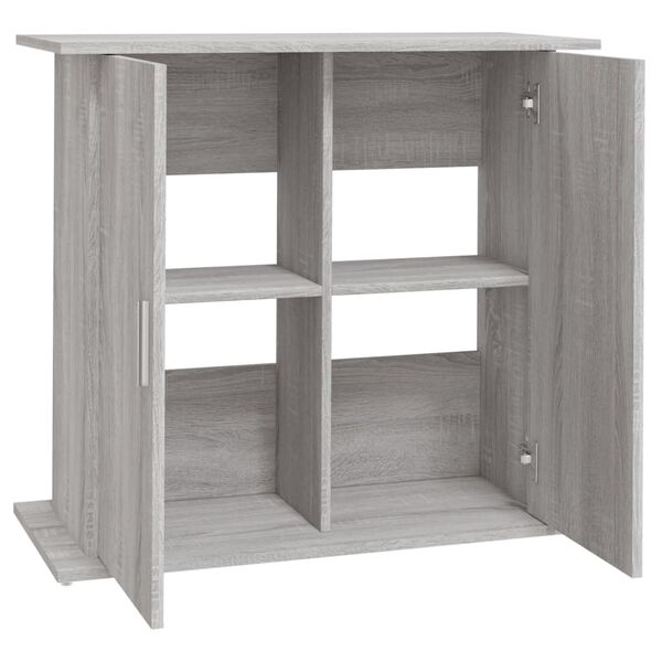 vidaXL Βάση Ενυδρείου Γκρι Sonoma 81x36x73 εκ. από Επεξεργασμένο Ξύλο