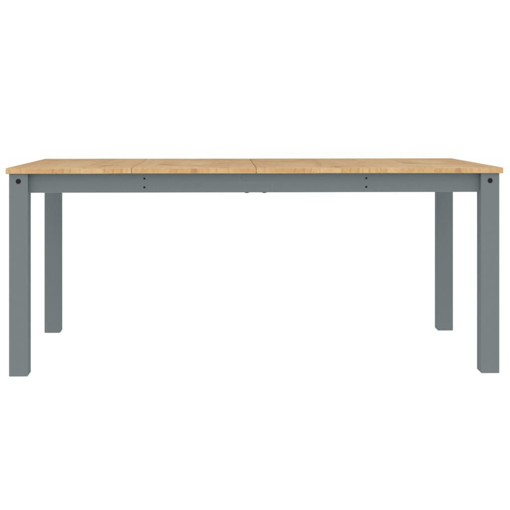 vidaXL Τραπεζαρία Panama Γκρι 180 x 90 x 75 εκ. από Μασίφ Ξύλο Πεύκου