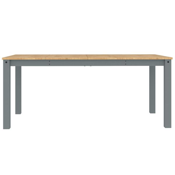 vidaXL Τραπεζαρία Panama Γκρι 180 x 90 x 75 εκ. από Μασίφ Ξύλο Πεύκου