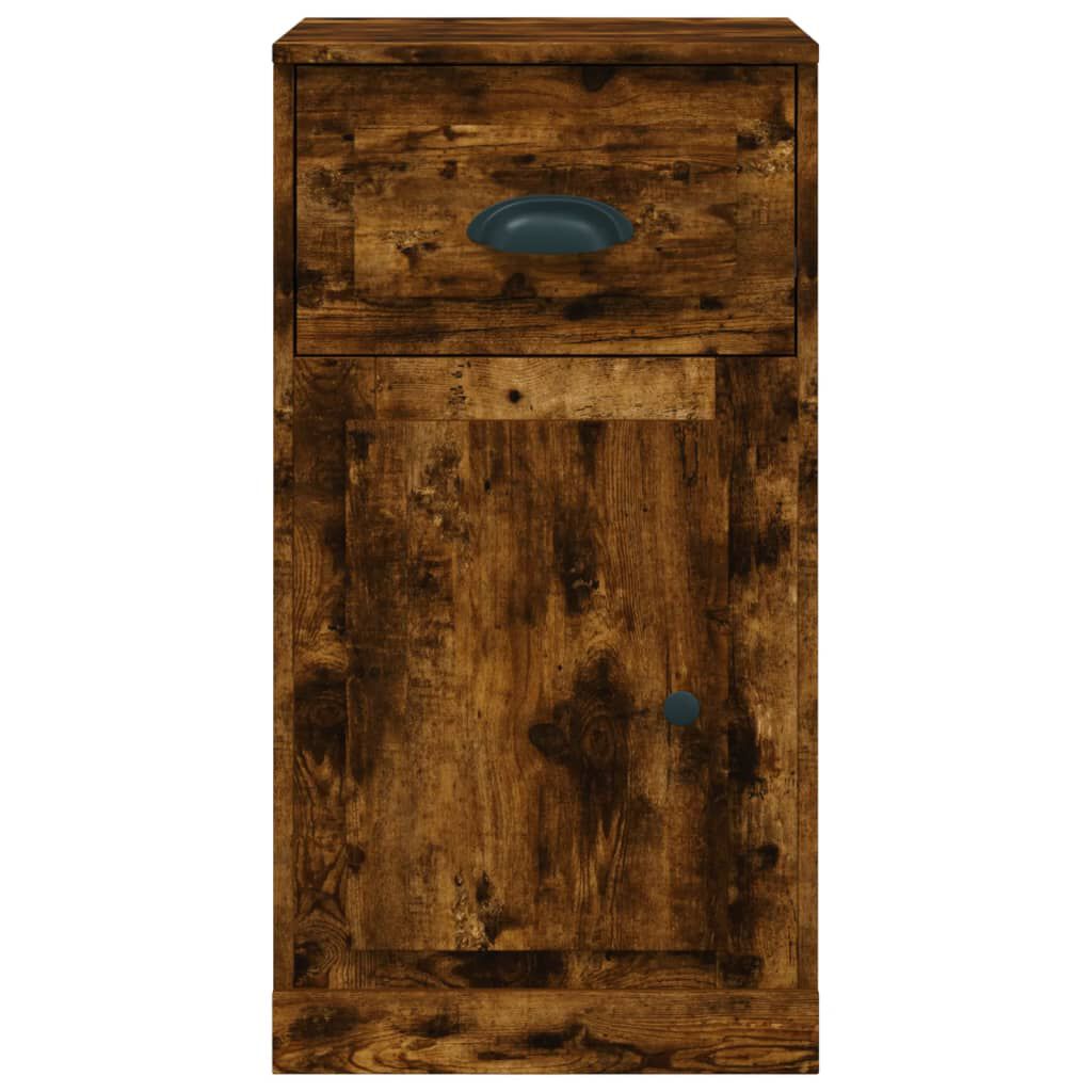 vidaXL Ντουλάπι με Συρτάρι Καπνιστή Δρυς 40x50x75 εκ. Επεξεργ. Ξύλο